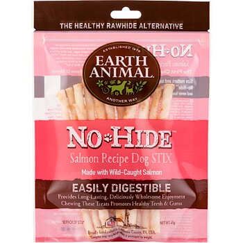Earth Animal No-Hide Salmon Chews Stix 10-pack