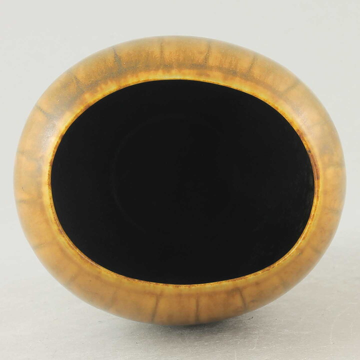 グナー・ニールンド AXZシリーズ 茶色のベース Vase 1950年代 (15 cm)