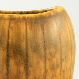 Gunnar Nylund (AXZ 1950s) Brown Biomorphic Vase 15 cm
