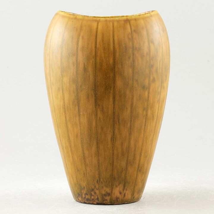グナー・ニールンド AXZシリーズ 茶色のベース Vase 1950年代 (15 cm)