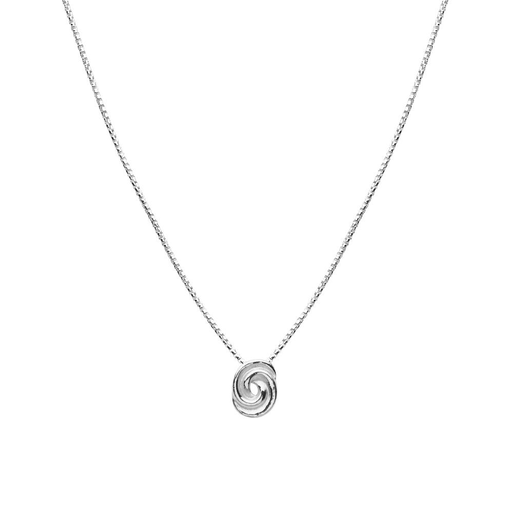 Loop bun neck 42-47 silver