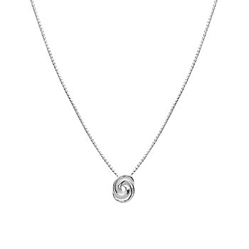Loop bun neck 42-47 silver