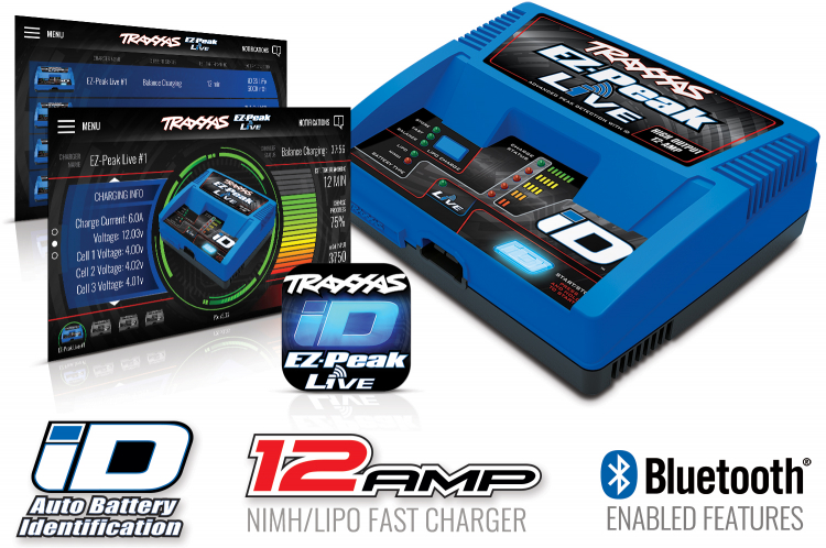 Traxxas 2996gx Charger EZ-Peak Live 12A & 4S 5000mAh LiPo Combo - 2