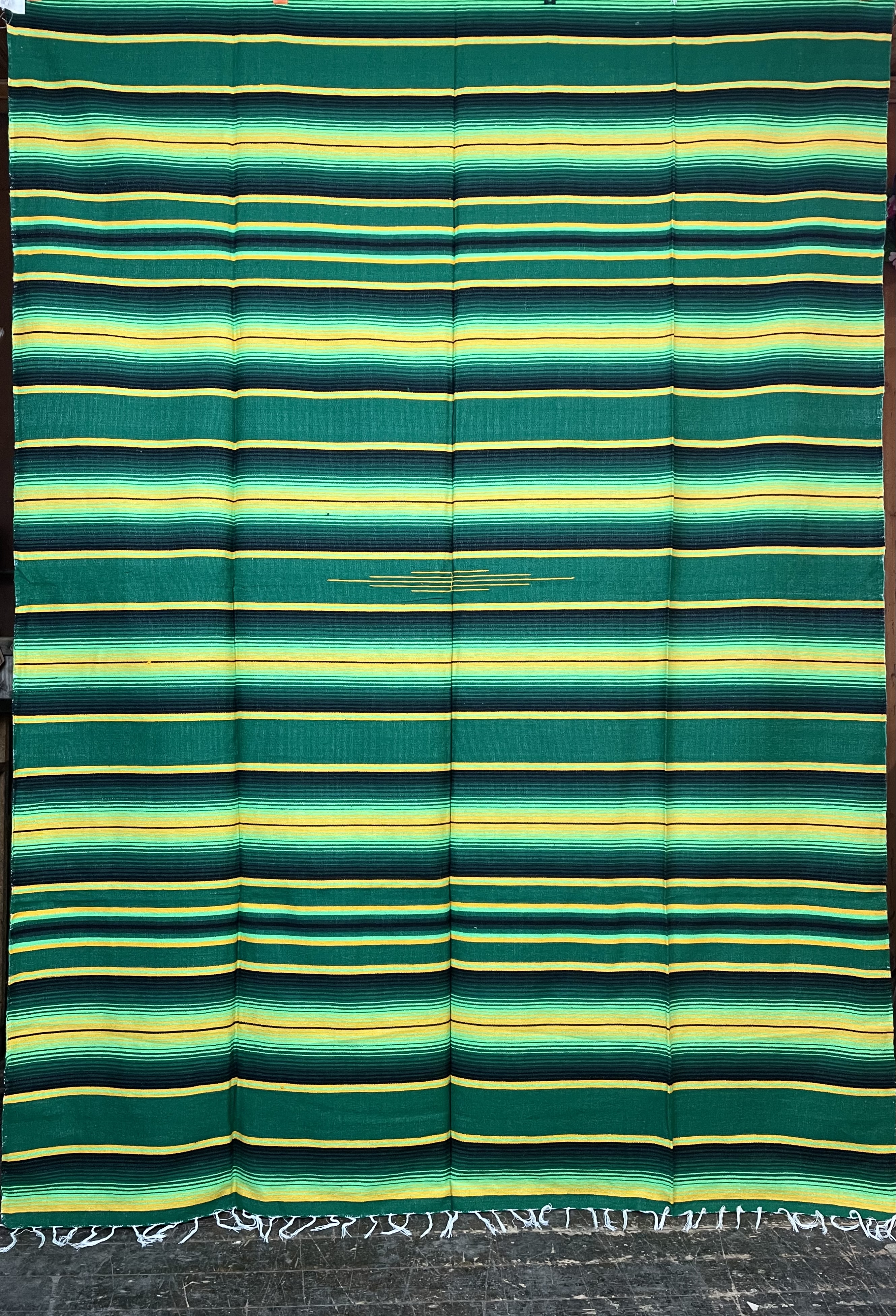 Mexicofilt Serape gröngul twotone 
