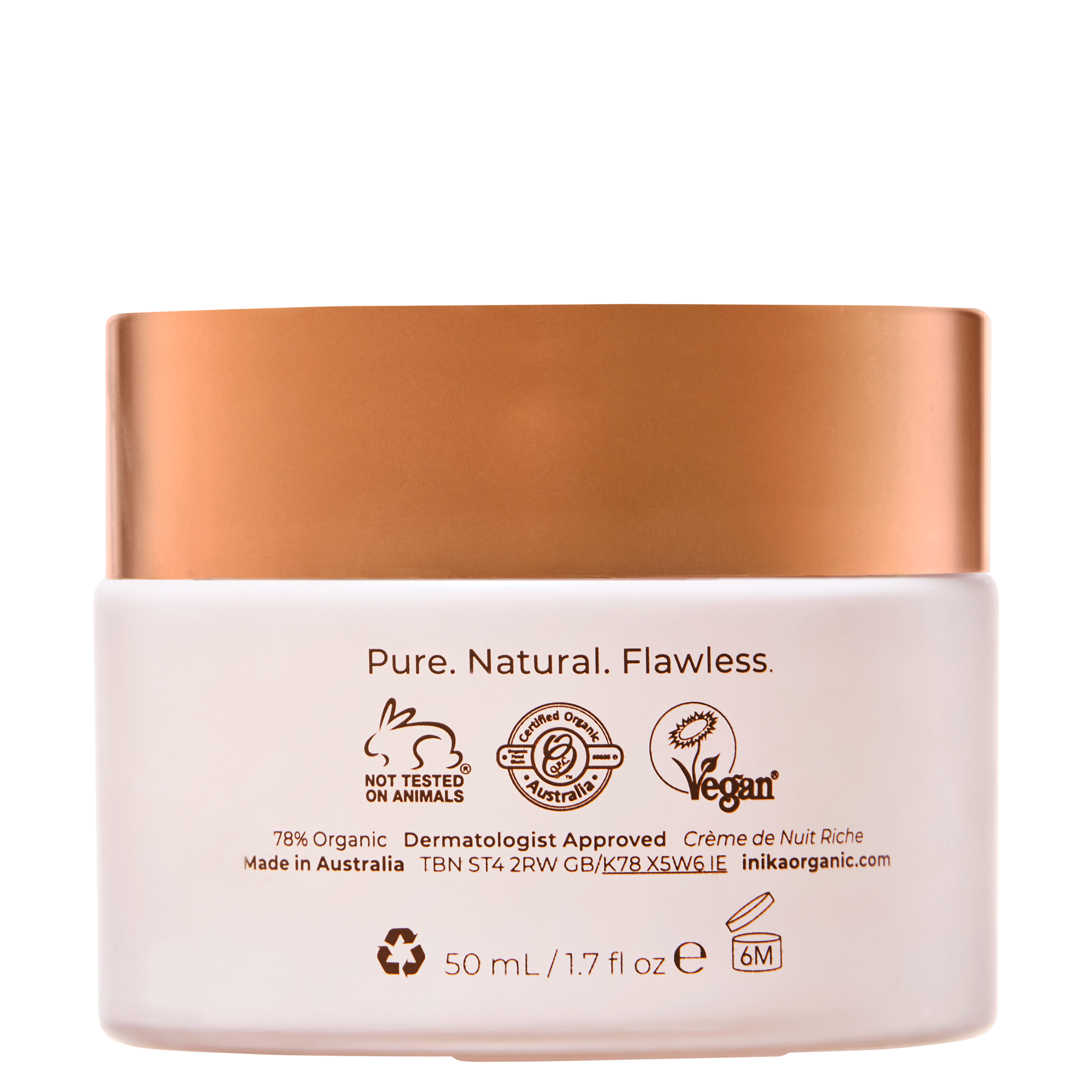 Phytofuse Renew™ Rich Night Cream - INIKA Rek utpris  829kr - 5