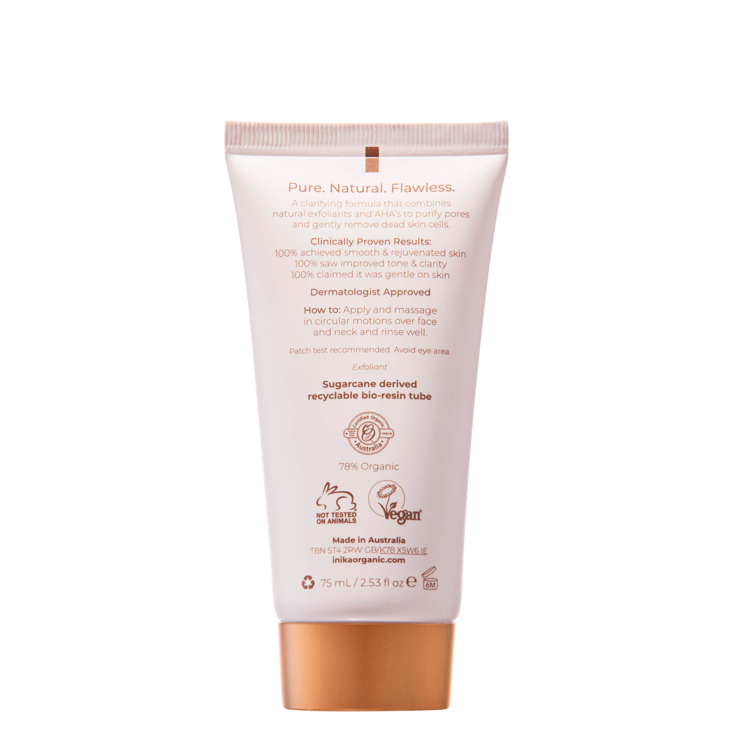 Phytofuse Renew™ Exfoliator 75 ml - INIKA - rek utpris 499kr - 6