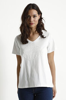 Culture  Gith T-shirt Spring Gardenia White