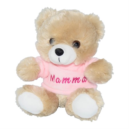 Nalle med rosa t-shirt, Mamma