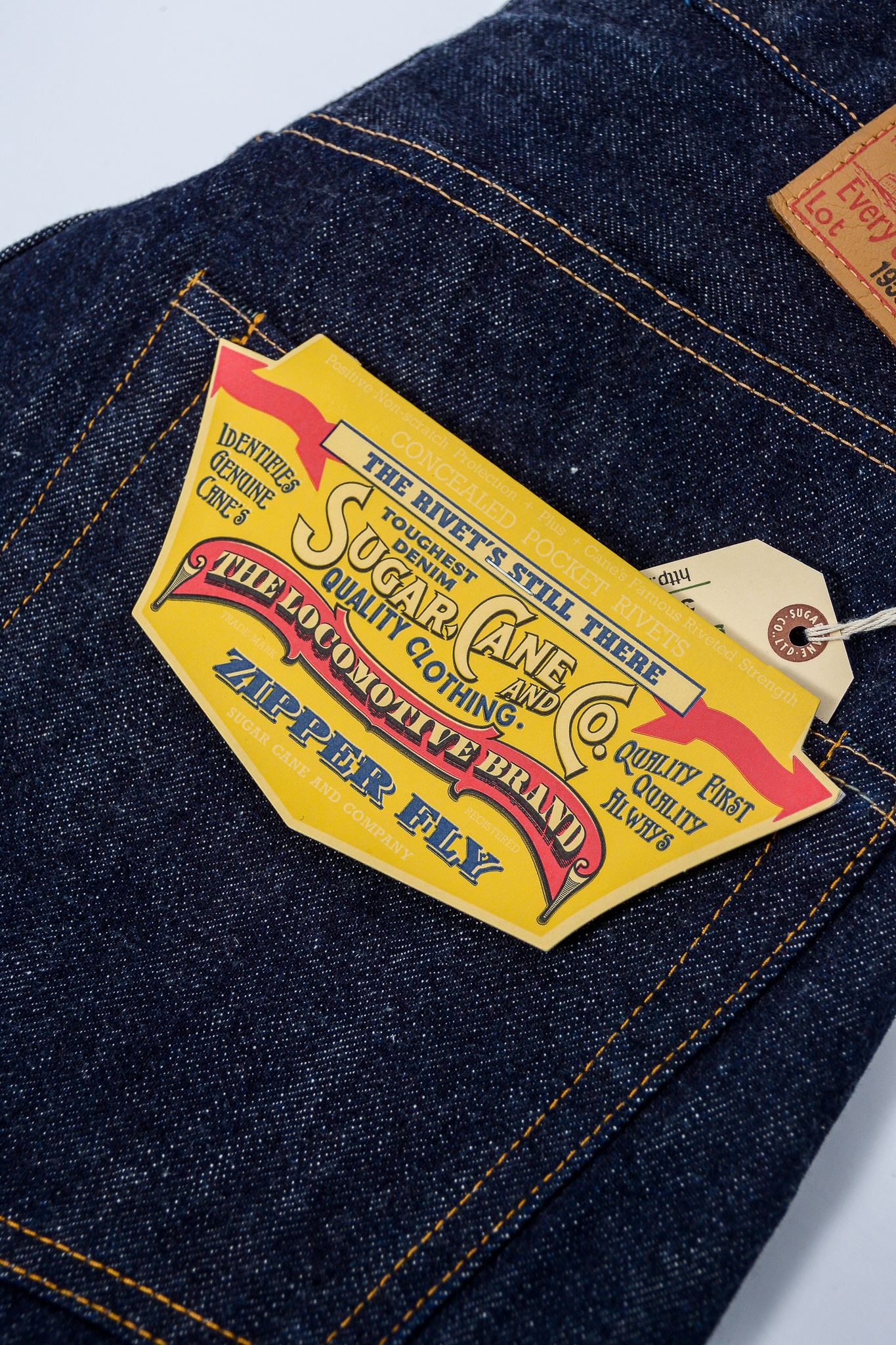 Sugar Cane - 1955Z Model One Wash Jeans - Göteborg Manufaktur