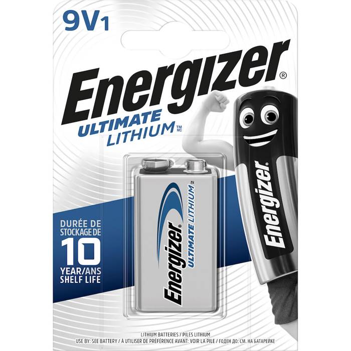 Batteri Lithium 9V 1p