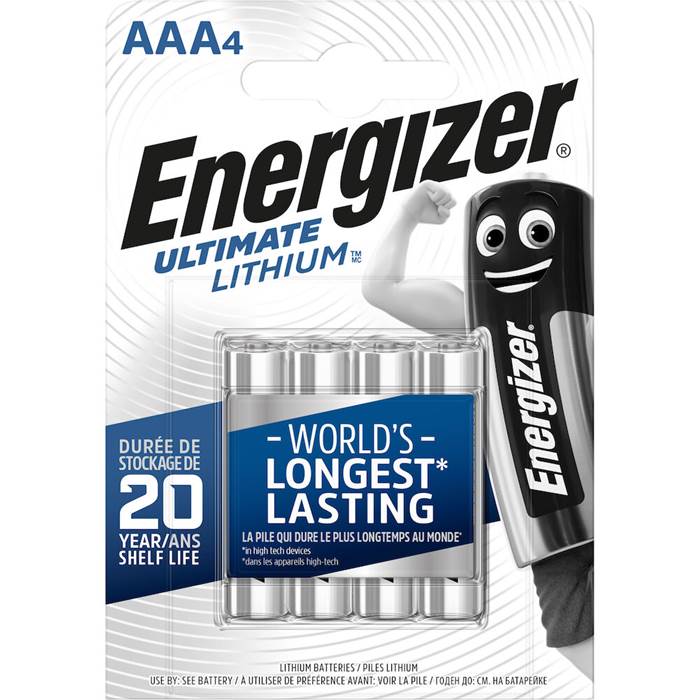 Batteri Lithium AAA FR03 4p
