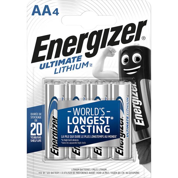 Batteri Lithium AA FR6 4p
