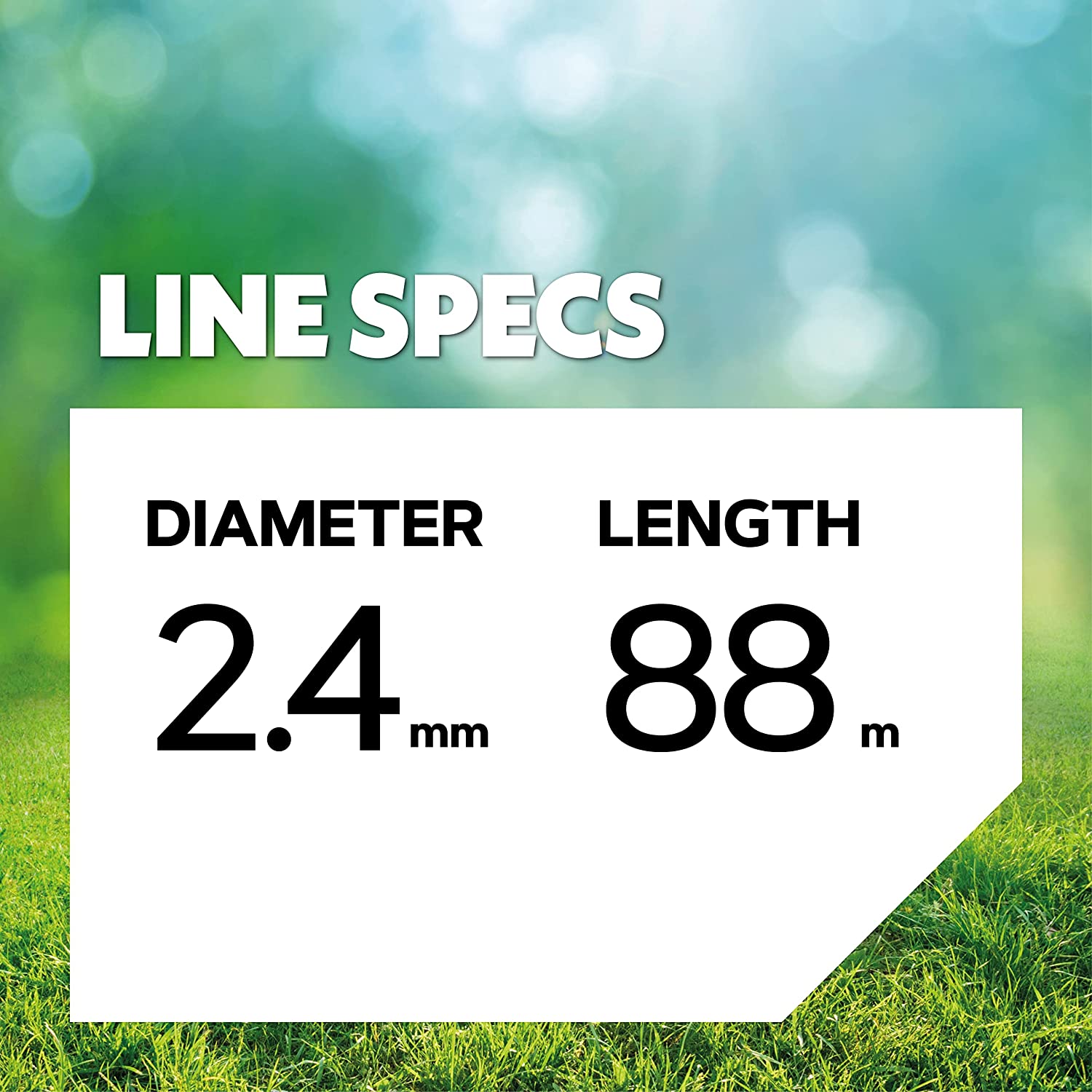 Trimmerin lanka 2,4mm x 88 m Yellowline - 2