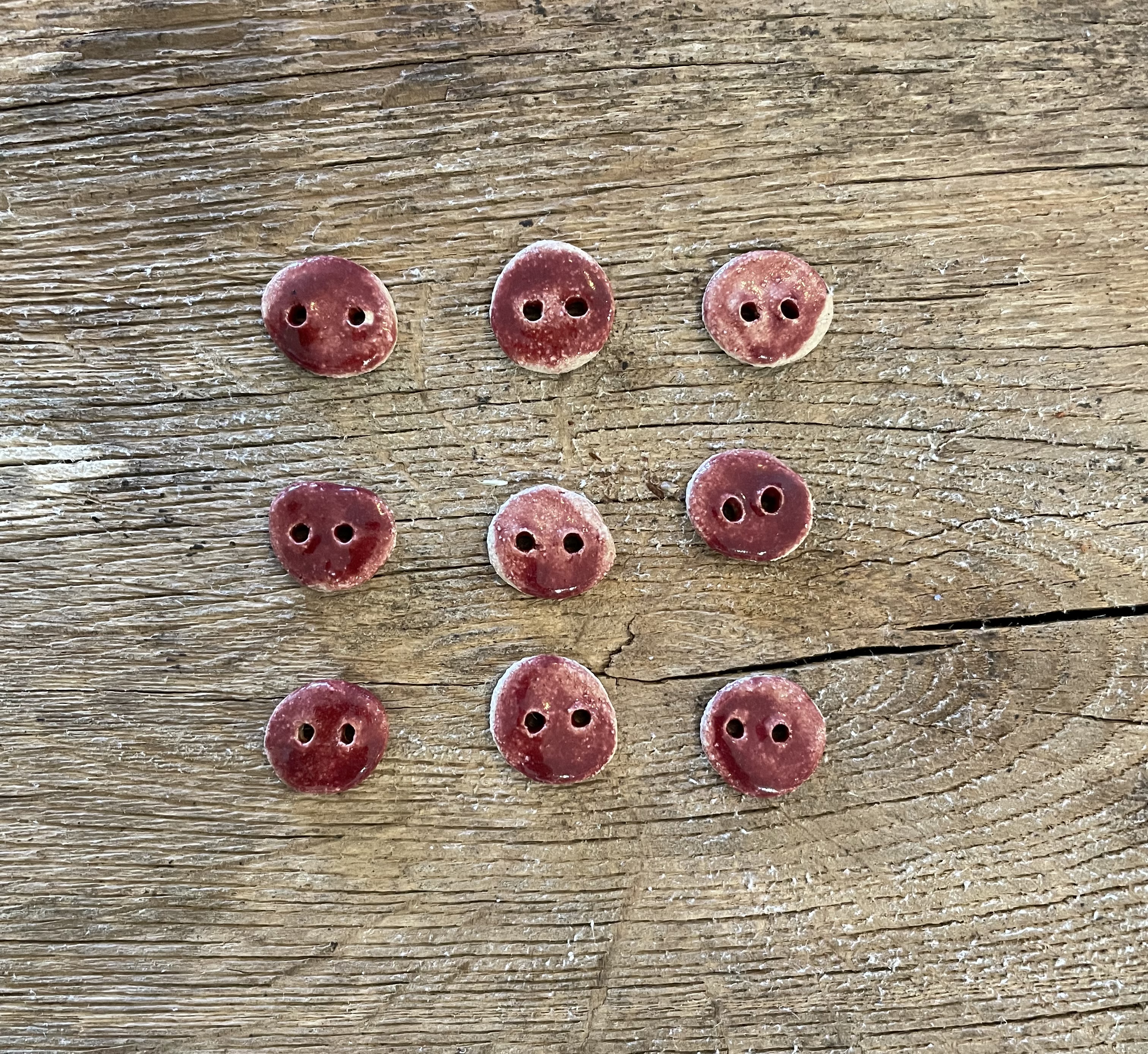 Button made of ceramic