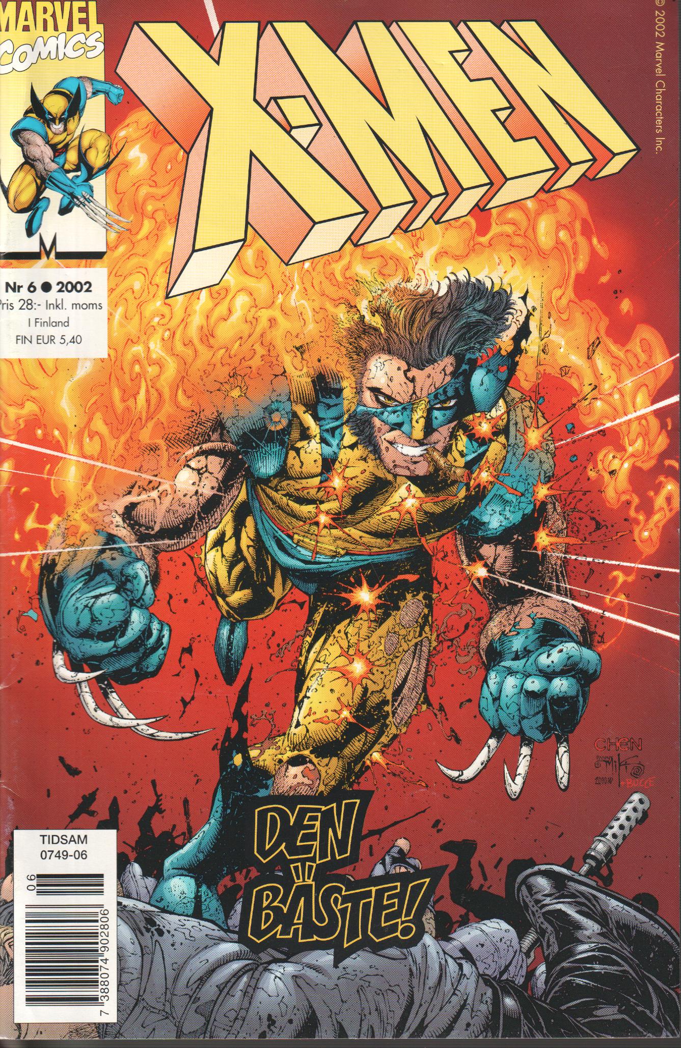 X-men nr 6 2002 Begagnad, RAR