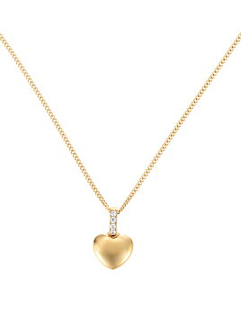 Love heart, kids size gold