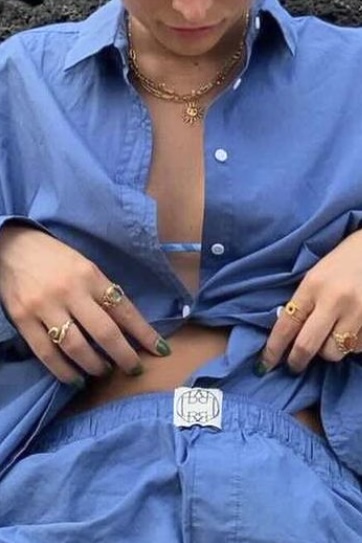 Leveté Room - Oya 17 Shirt Blue - 5