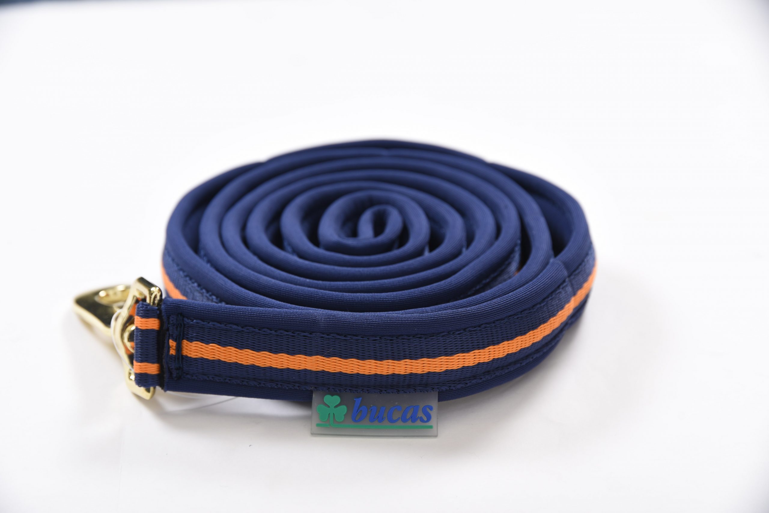 Bucas Dublin Vadderat Grimskaft 2m - Navy/Orange