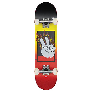 Globe Complete Skateboard Kids Alight Mini Black Maple/Red 7.0