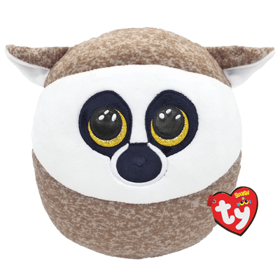 TY Gosedjur Squishy Linus Lemur, 25 cm