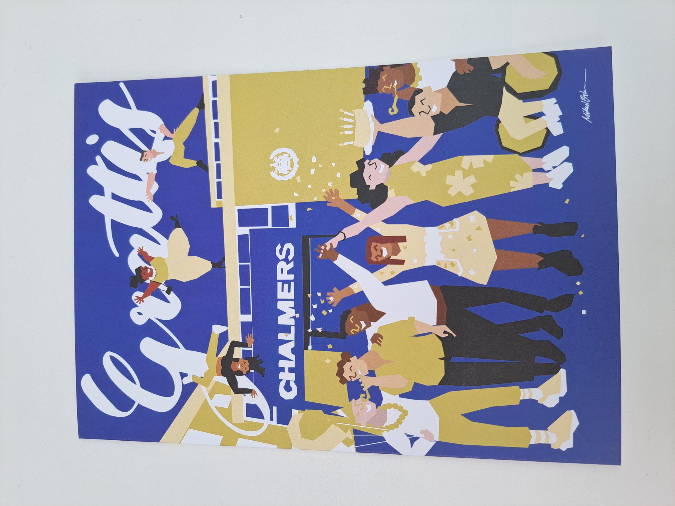 Card with Chalmersmotif - 3