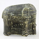 Bertil Vallien (Terra 1978) Gray Elephant with Relief Decor 13 cm (2)