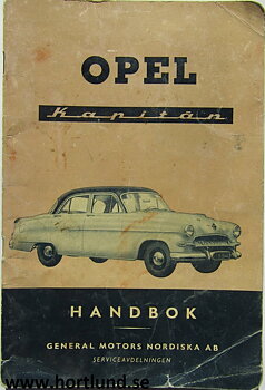 1954 Opel Kapitän Handbok