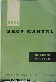 1963 Opel Kapitän Shop Manual Chassis