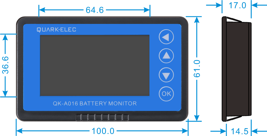 Quark Elec QK-A016 100A Batterimonitor - 5