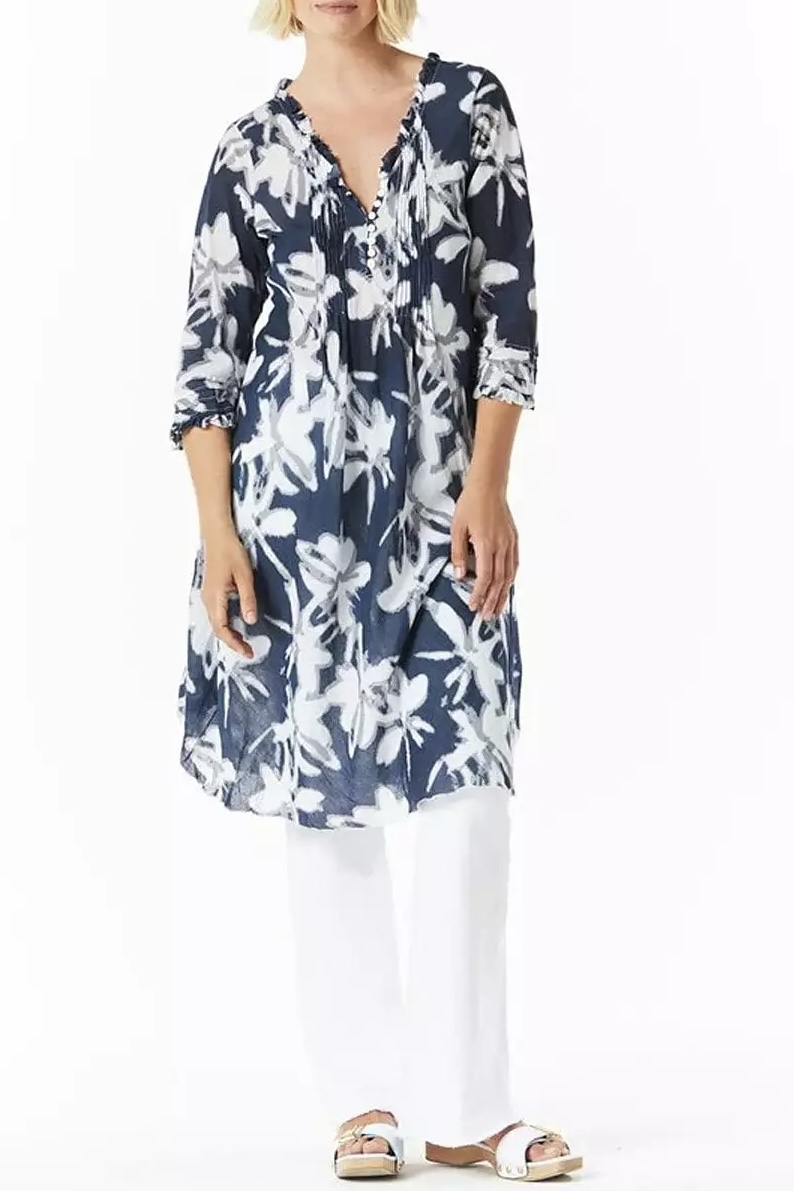 One Season - Middy Poppy Big Sur Cotton Navy - 2