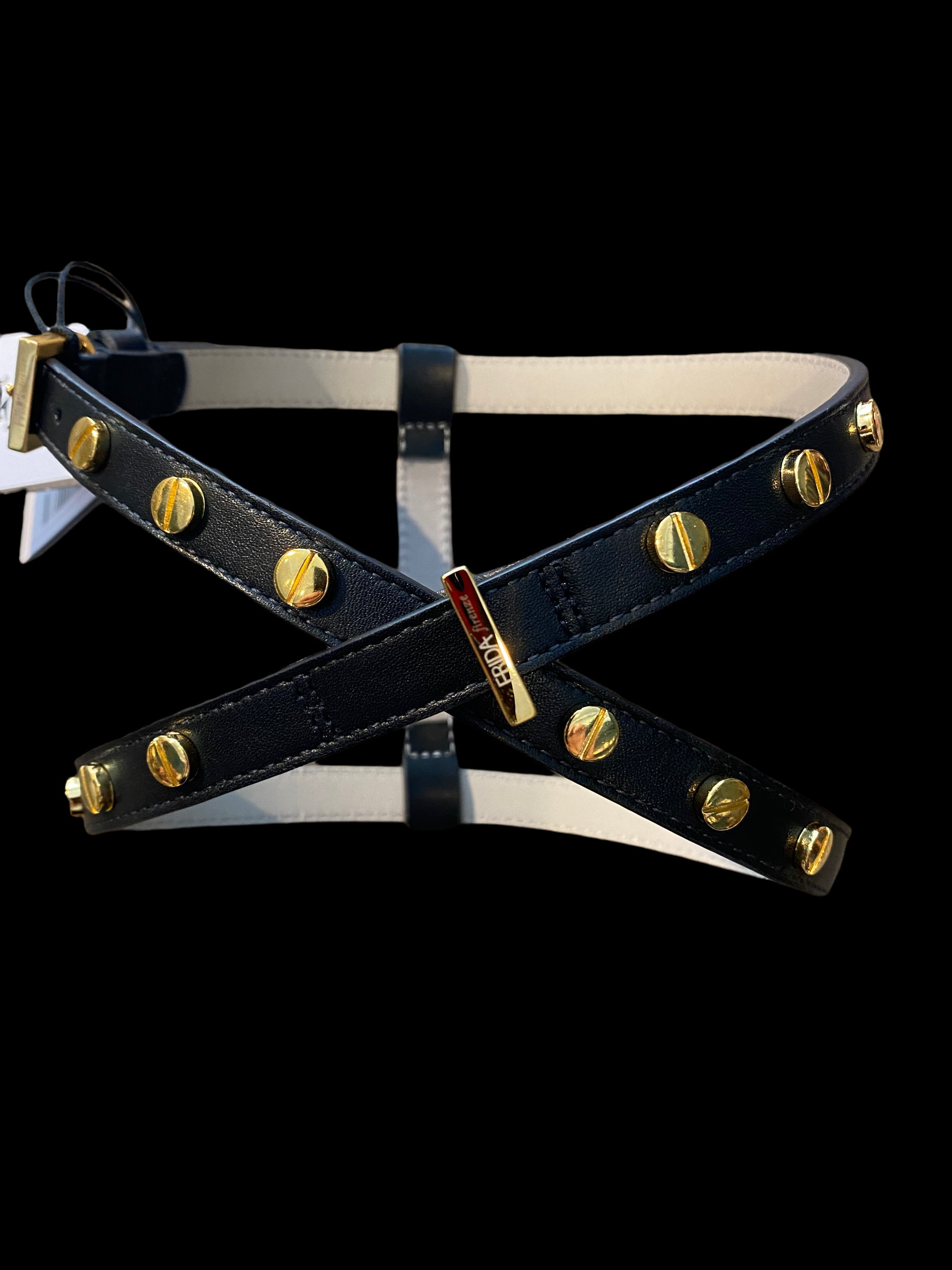 Frida Firenze Stud Screw Harness, Black