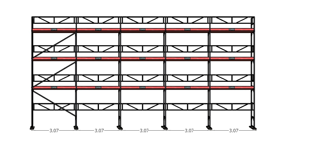 Pakkaus 8 Rakennustelineet 125m2 KAKSOIS 15x8 - 3