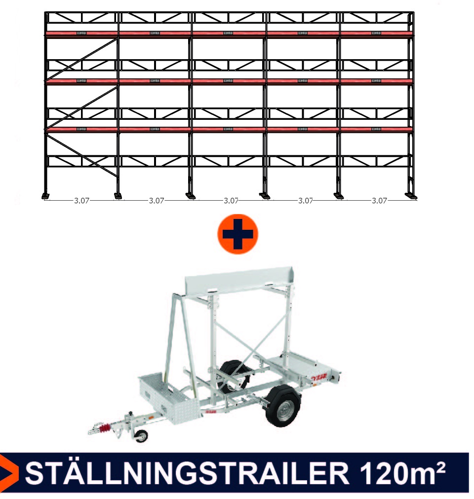 Pakkaus 8 Rakennustelineet 125m2 KAKSOIS 15x8