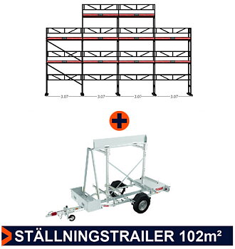 Paket II  Ställning 12x6 plus dubbeltopp