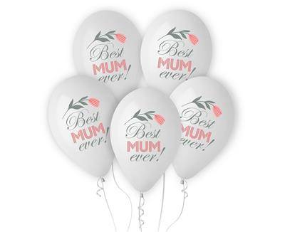Ballonger | Mors dag | 5-pack | "Best MUM ever"