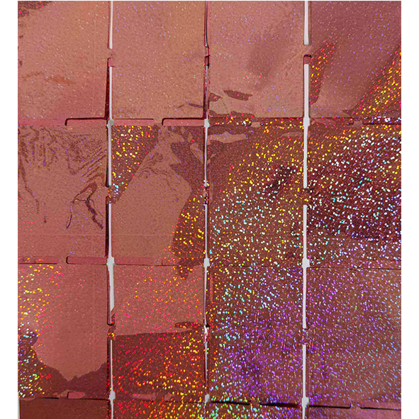 Draperi panel | 100 x 200 cm | Rosé holografisk
