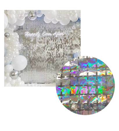 Draperi panel | 100 x 200 cm | Silver iridescent