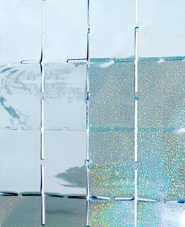 Draperi panel | 100 x 200 cm | Ljusblå holografisk - 1