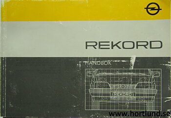 1986 Opel Rekord Handbok