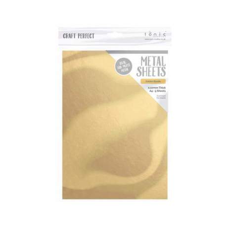 Tonic Studios Craft Perfect Metal Sheets A4 - Golden Blonde 