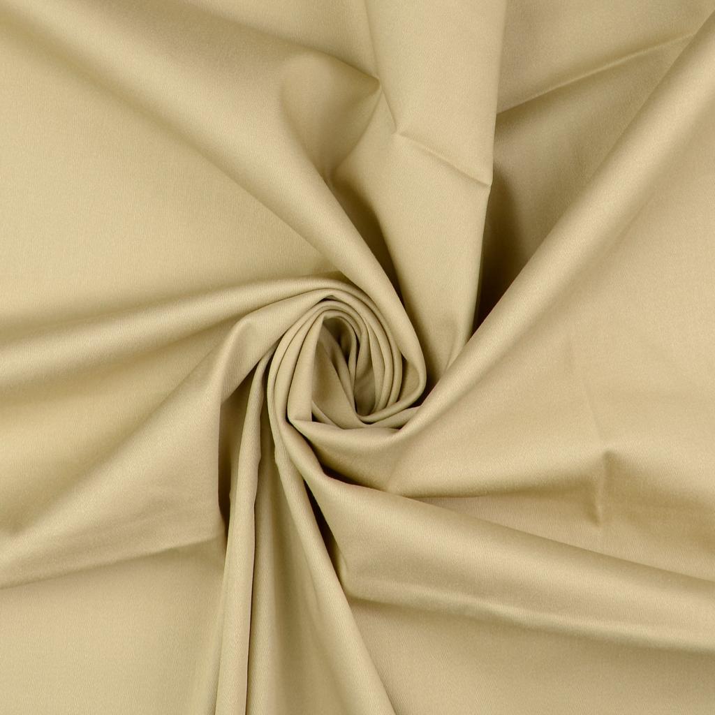 Enfärgade Bomull Stretch Satin +STUV - 3