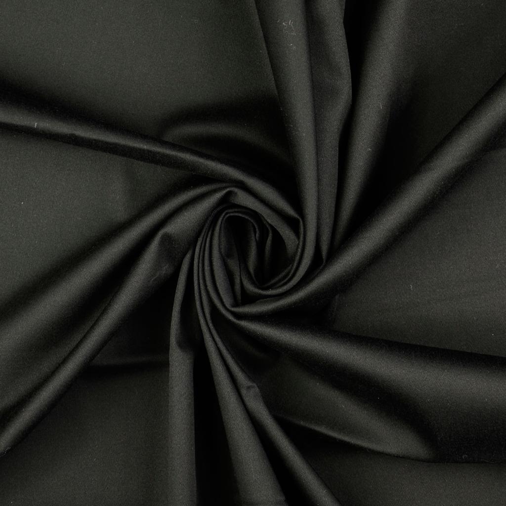 Enfärgade Bomull Stretch Satin +STUV - 2