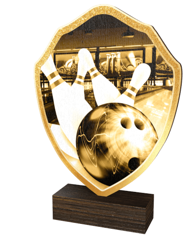 Bowlingstatyett i trä