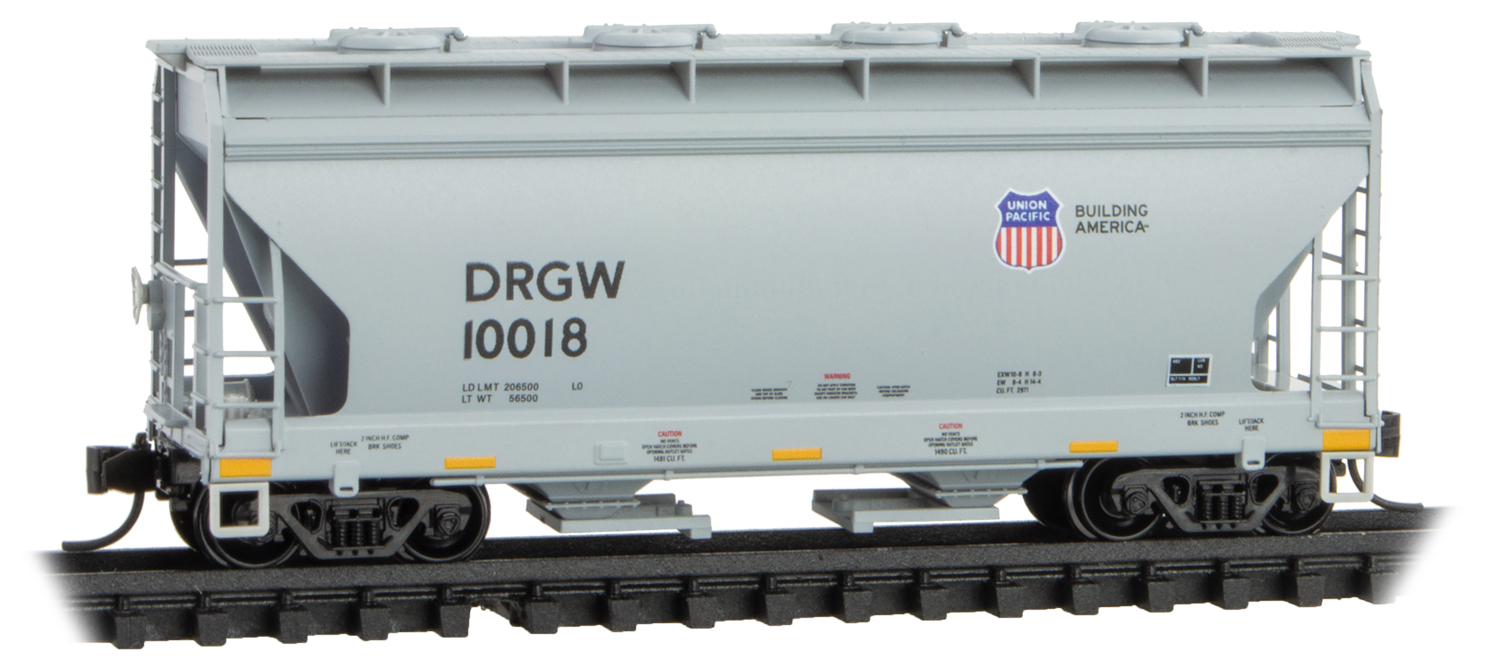 Centerflow 2-bay hopper DRGW  - Rd# 10018
