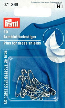 Nålar att fästa svettskyddslappar