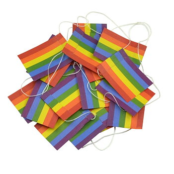 Pride flaggenspiel Papiergirlande