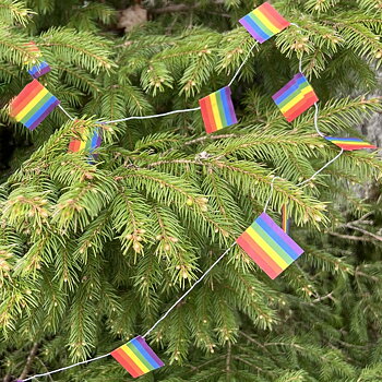 Pride flaggenspiel Papiergirlande