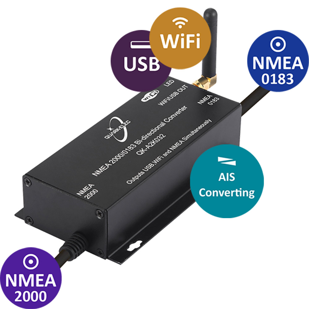 Quark-Elec QK-A032 NMEA0183/N2K  gateway, USB, WiFi - 3