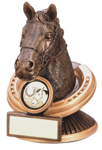 Häststatyett guld