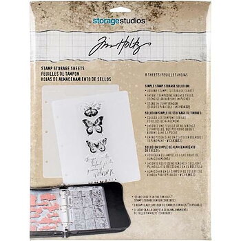 Förvaringsblad 8st, Stamp Storage Sheets, Tim Holtz 